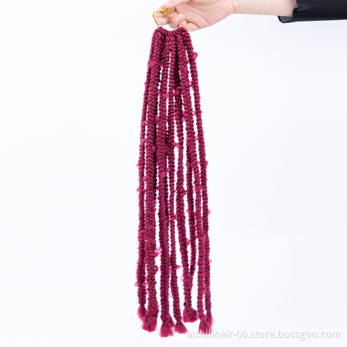 22inch handmade butterfly locs crochet hair in synthetic braiding hair extension braids faux locs